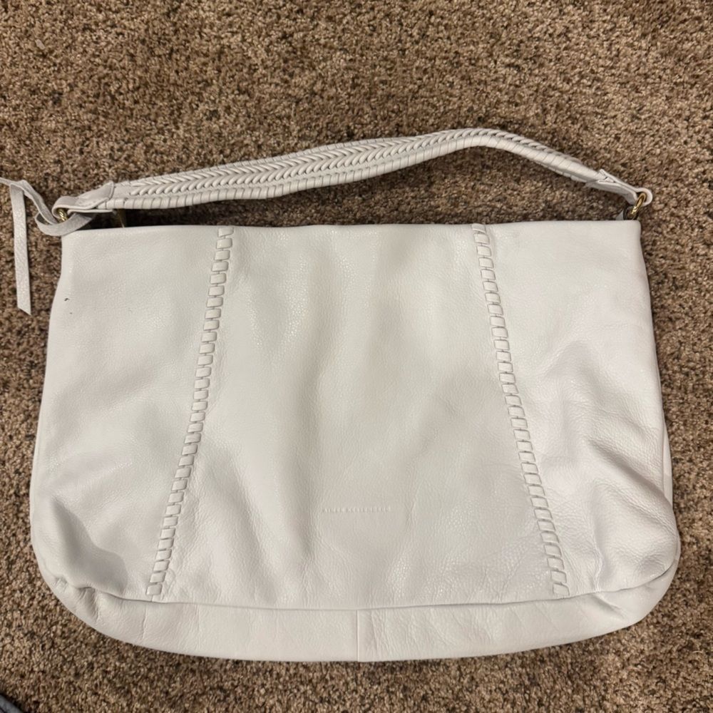 Aimee Kestenberg White Leather Shoulder Bag